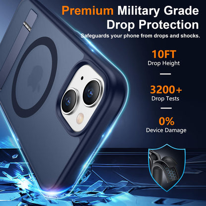 SPIDERCASE Magnetic for iPhone 17 Pro Max Case,with Kickstand,Clear