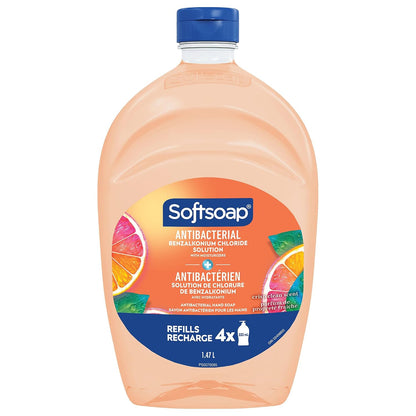 Softsoap Antibacterial Liquid Hand Soap, White Tea & Berry Scent, 50 fl oz