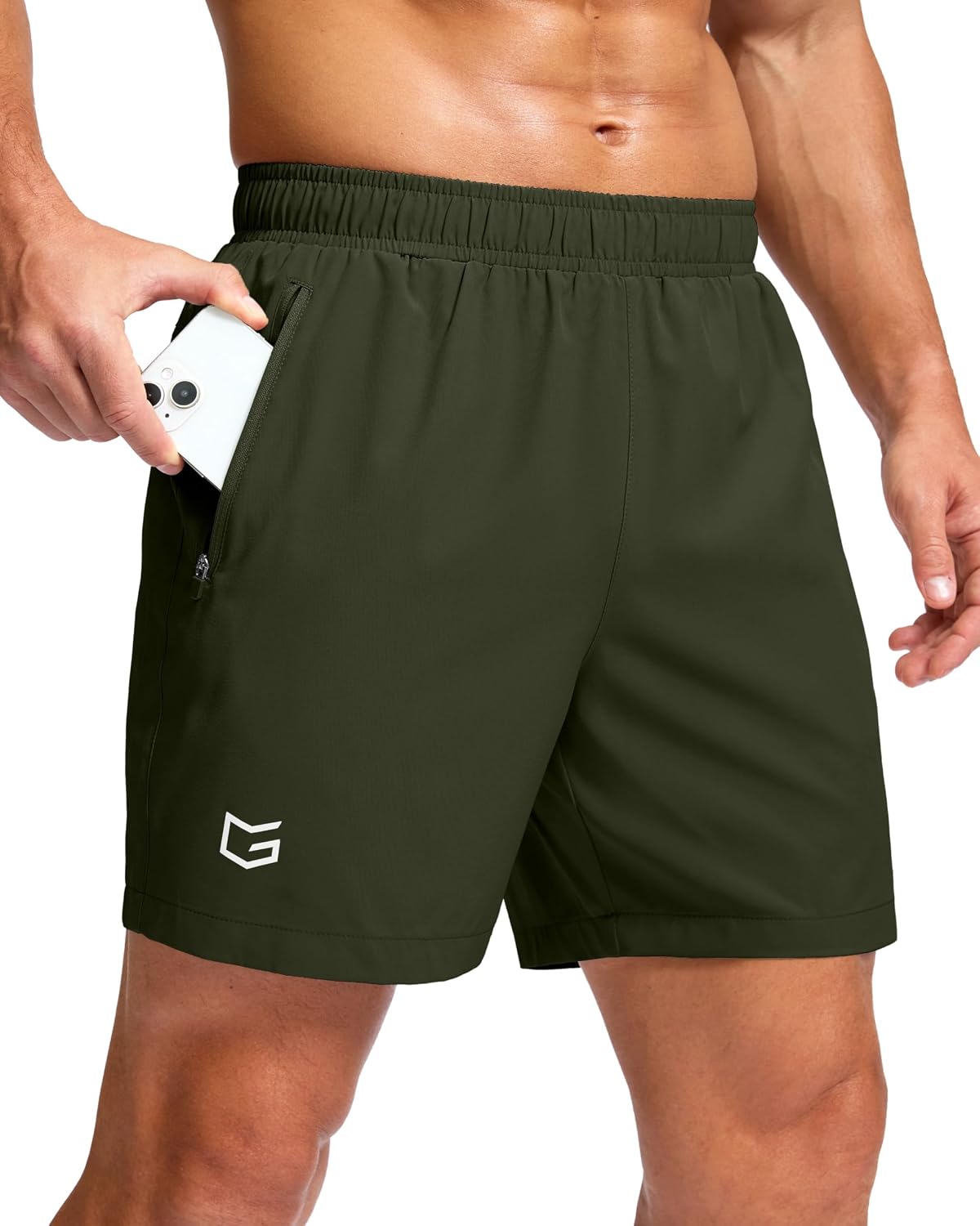 G Gradual Men's Athletic Running Shorts with 2 Zipper Pockets 7"/ 5"/ 9"