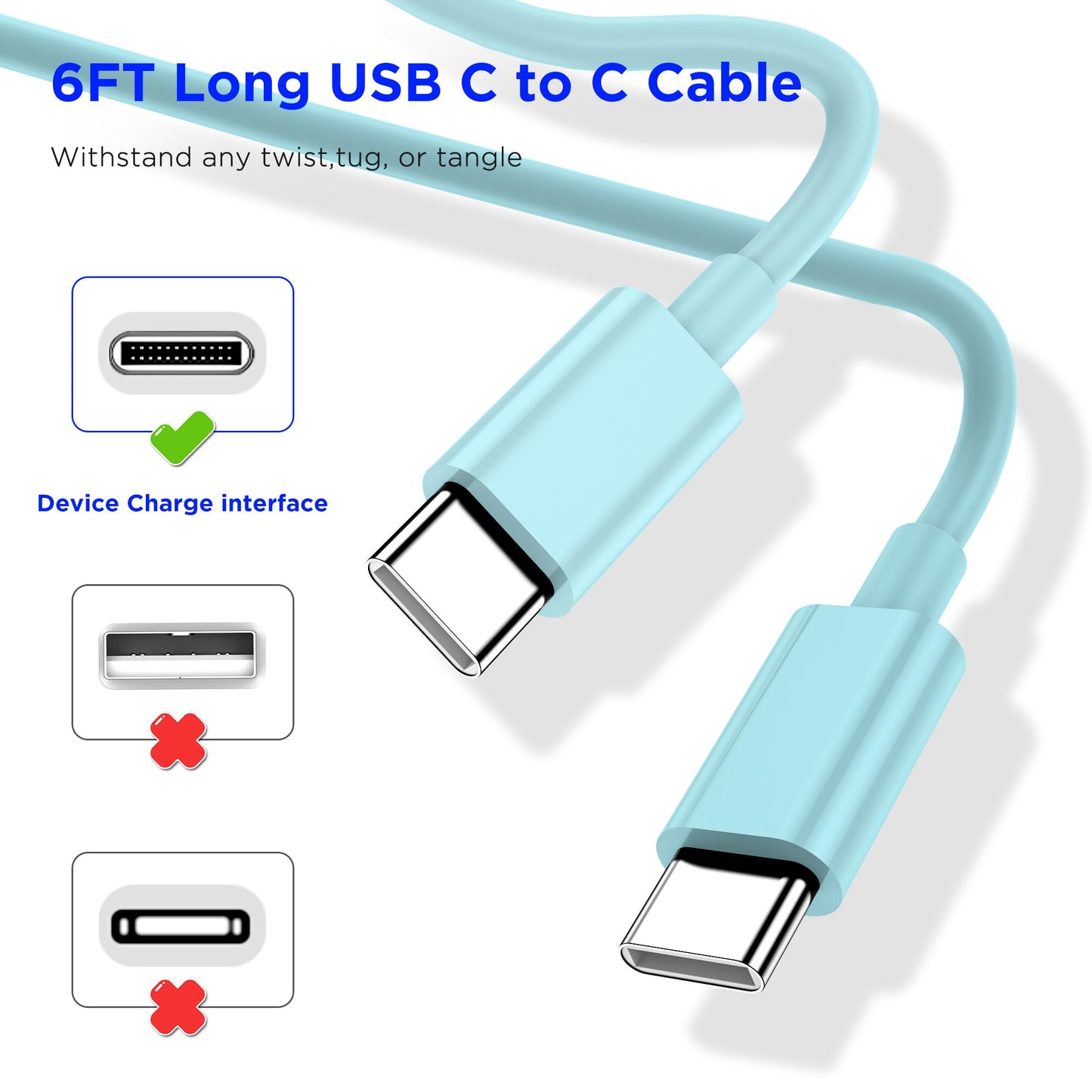 iPhone 17 16 15 Charger Fast Charging,2Pack 20W Apple iPad USB C Wall Charger Block with 6FT USB C to C Cable for iPhone 17/Pro/Pro Max/17 Air/ 16/16 Pro/16 Pro Max/15/Plus/Pro/Pro Max
