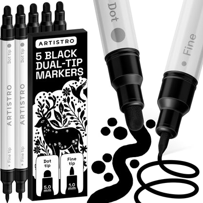 ARTISTRO Dual-Tip Acrylic Paint Marker Pens - Set of 36