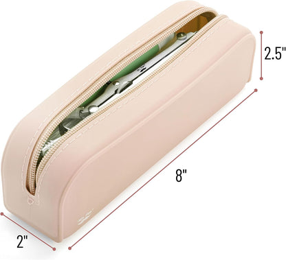 Mr. Pen- Silicone Pencil Case, Aesthetic Pencil Bag for Women, Makeup Pouch