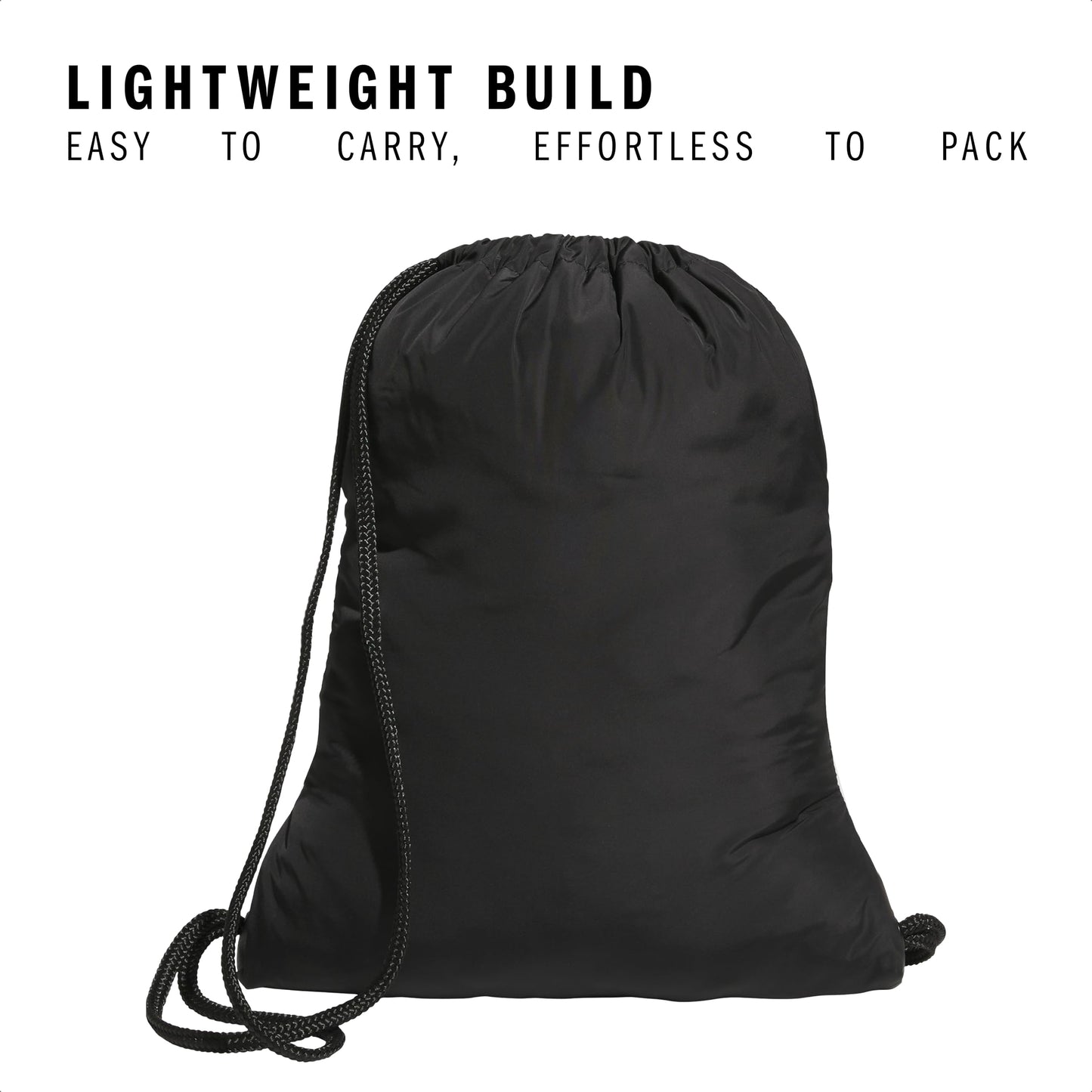adidas Alliance Sackpack – Drawstring Backpack for Sports, Small Gym Bag, Preloved Teal Green/Black/3, OSFA