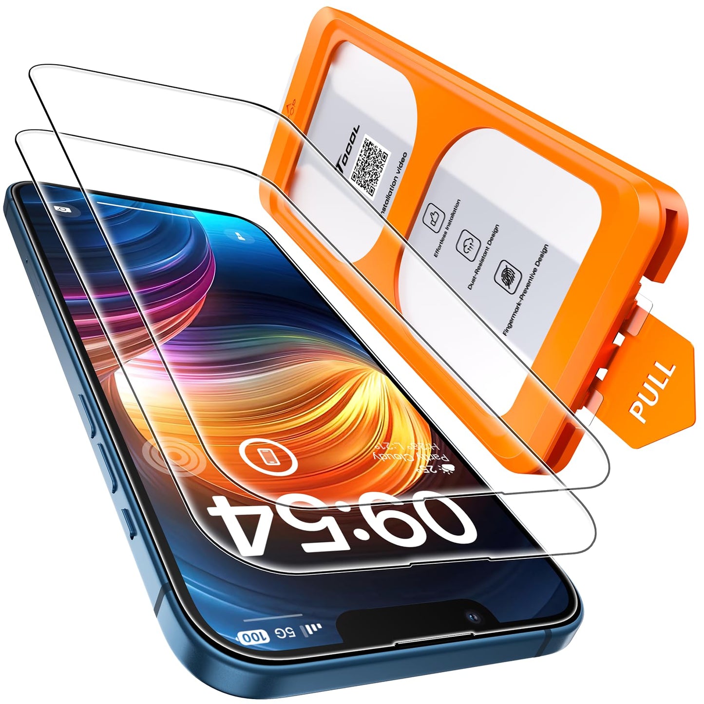 TOCOL for iPhone 17 Pro Max Screen Protector, Clear