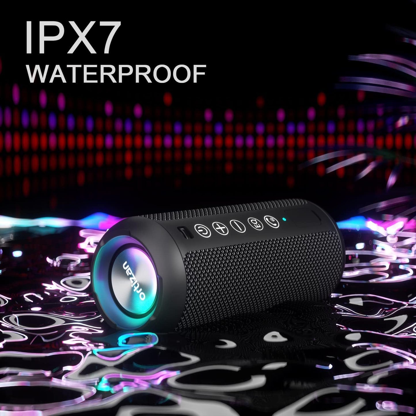 Ortizan X10 Portable Bluetooth Speaker (1st Gen), IPX7 Waterproof, Wireless