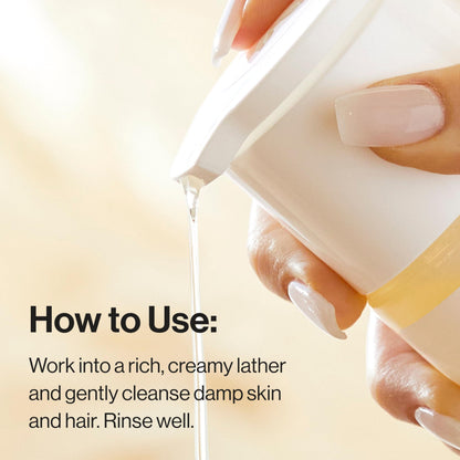 The Honest Company Shampoo & Body Wash, Tear-Free, Fragrance-Free, 10 fl oz
