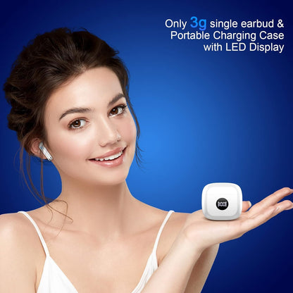 Wireless Earbuds, Bluetooth 5.4 Ear Buds, LED Power Display, 6D Bass Stereo