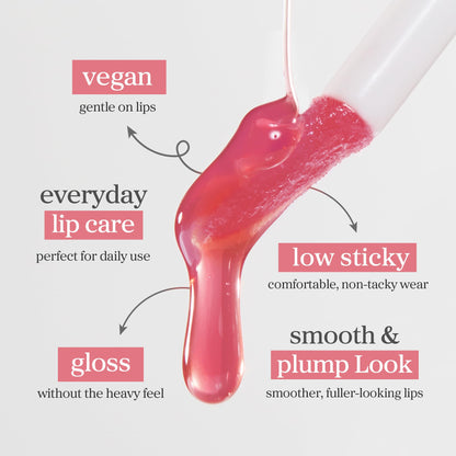 NOONI Korean Lip Oil - Applepeony - pH Color-Changing Plumping Lip Gloss