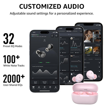 TOZO A1 Wireless Earbuds Bluetooth 5.3 Light Weight in Ear Headphones