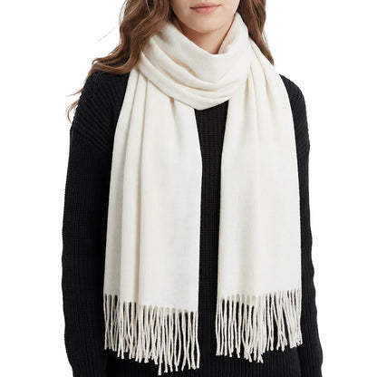 RIIQIICHY Women's Fringe Shawl Wrap Pashmina Scarf for Wedding Evening