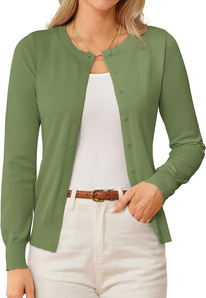 GRACE KARIN Knit Cardigan Sweaters for Women Lightweight Fall Outfits 2026