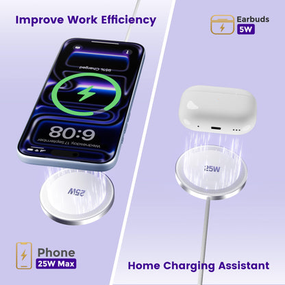 MagSafe 25W Wireless Charger for Apple Magnetic Fast Charging Pad