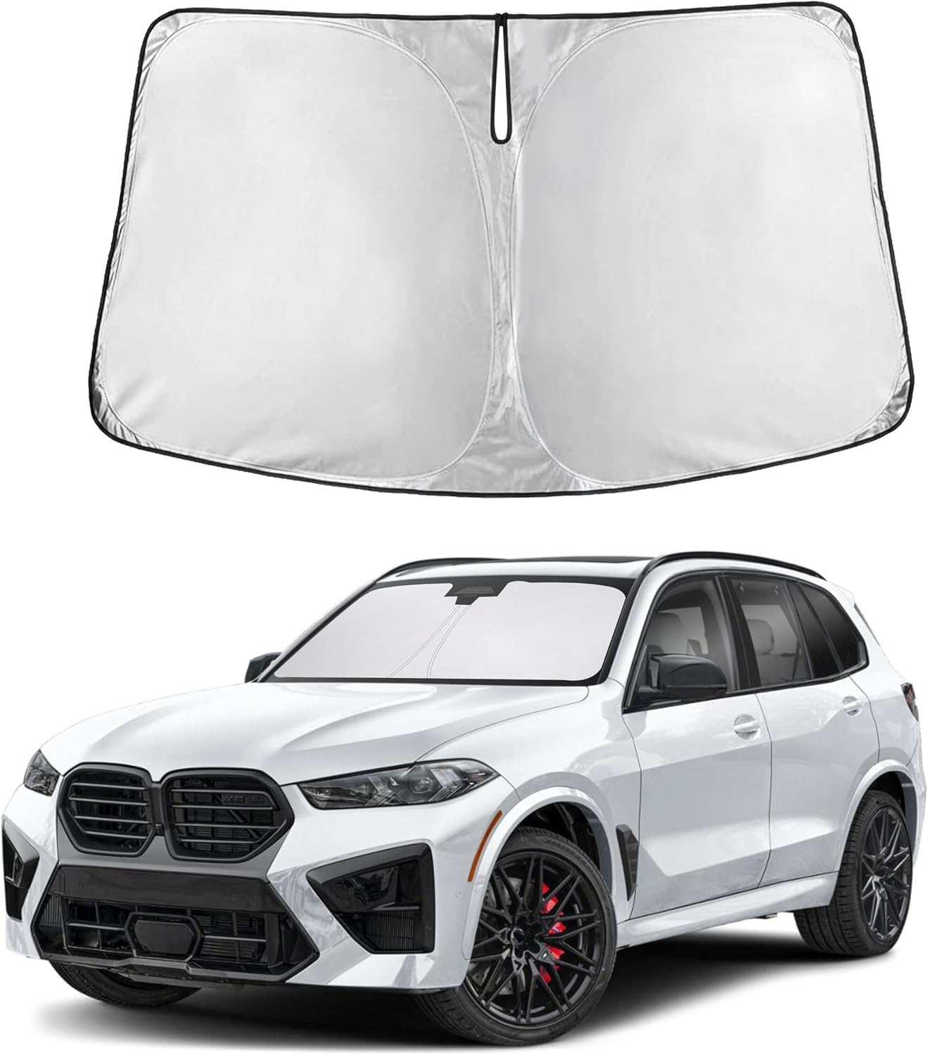 Autovir Windshield Sun Shade, 2017-2026 Tesla Model 3 & Y, 280T Visor Shade