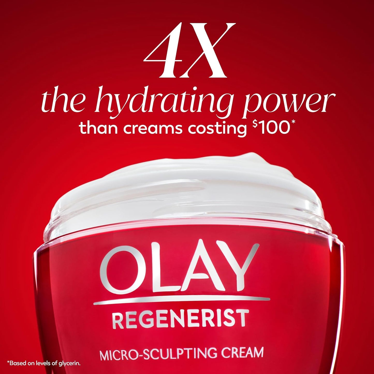 Olay Face Moisturizer, Regenerist Micro-Sculpting Facial Cream for Women - Anti-Aging, Anti-Wrinkle, Firming Skin Care - Triple Collagen Cream, Peptide Moisturizer, Hyaluronic Acid, Niacinamide, 1.7oz