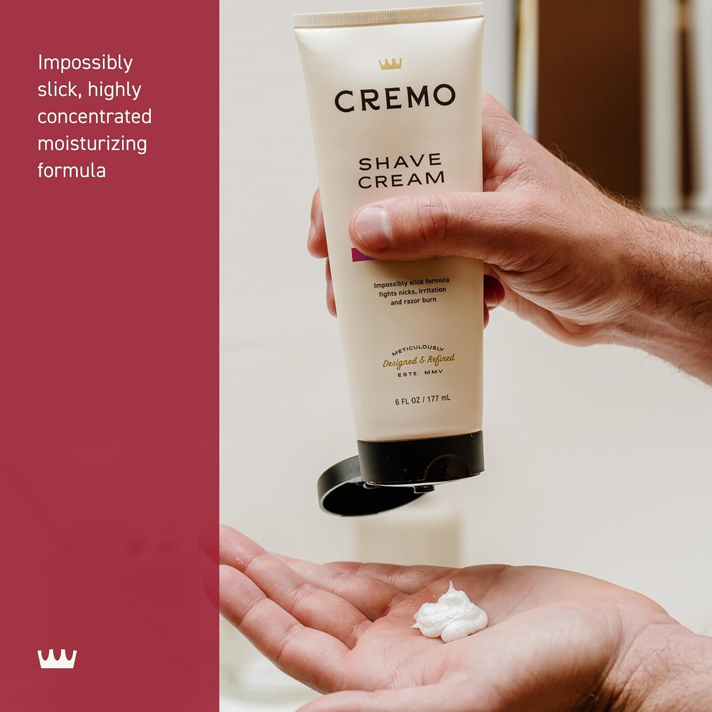 Cremo Shaving Cream for Men, Cooling, 6 Fl Oz