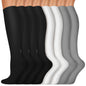 Copper Compression Socks 15-20 mmHg for Men & Women 8 Pairs – Circulation Support for Nurses, Travel, Running, Hiking, Soccer