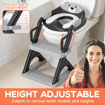 Potty Training Toilet for Toddlers, 2-in-1 Potty Training seat, Anti-Slip