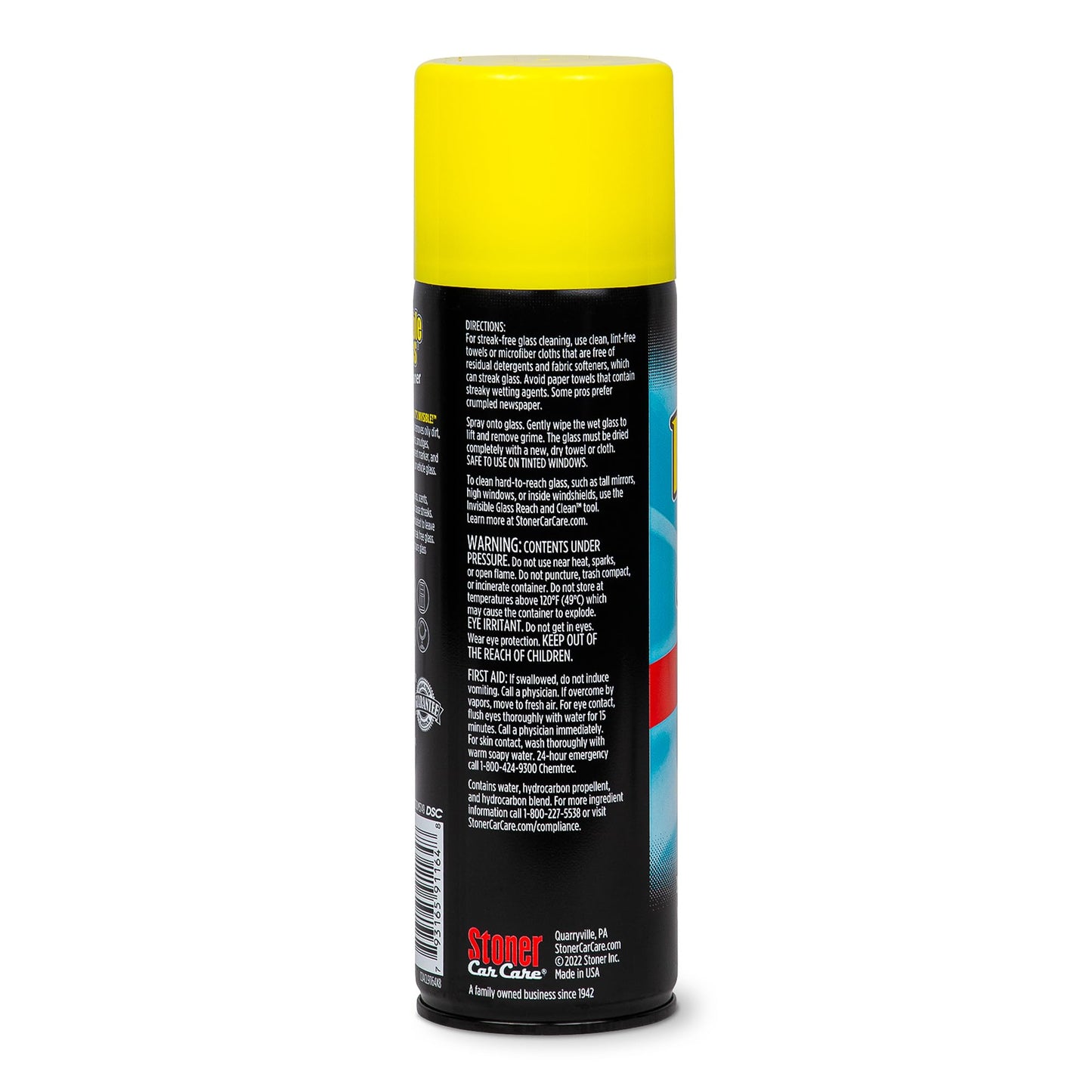 Invisible Glass 91164-2PK Premium Aerosol Glass Cleaner Spray for Car Windshields and Windows, Automotive and Home Window Cleaner, Streak-Free, Ammonia-Free, Tint-Safe – 19 oz (Pack of 2)