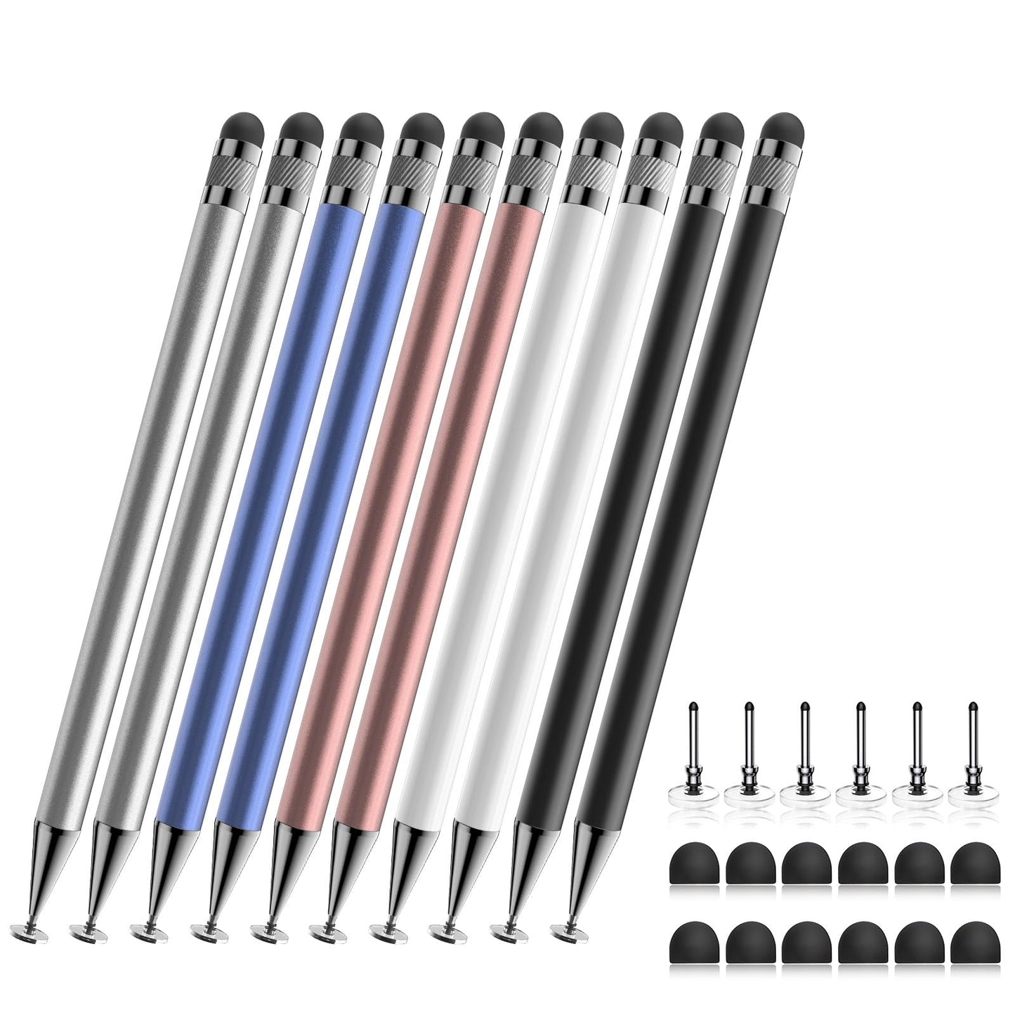 Bopomofo Stylus(5 Pcs),2-in-1 Stylus Pen for Touchscreen,Stylus Pen