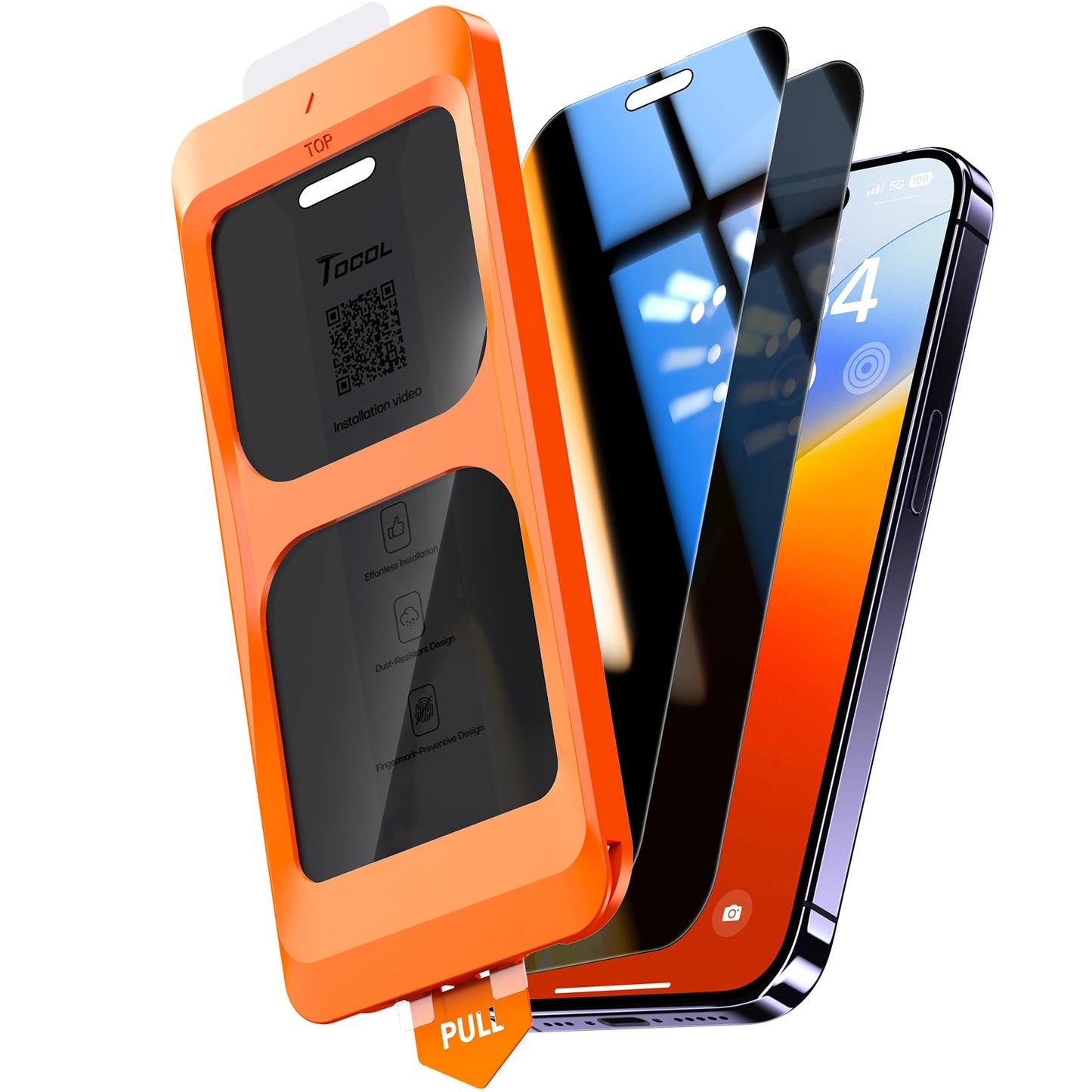 TOCOL for iPhone 17 Pro Max Screen Protector, Clear