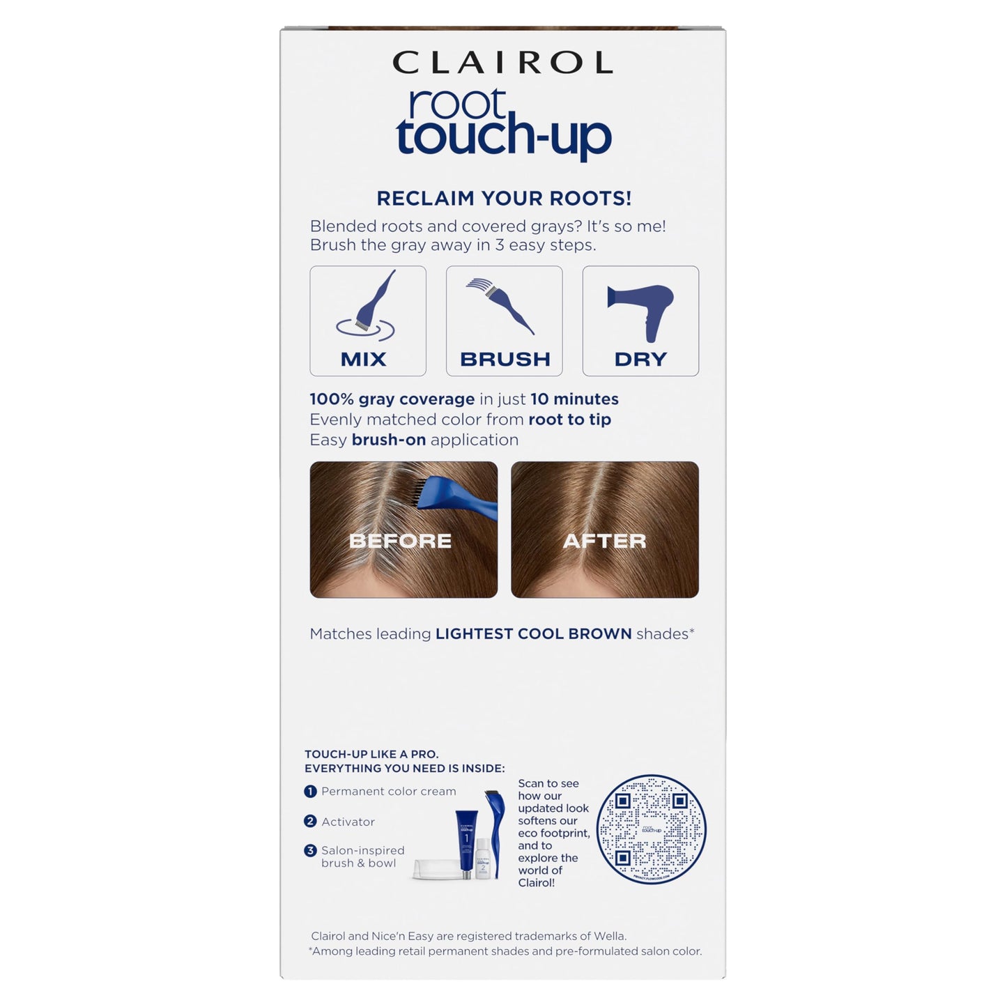 Clairol Root Touch Up Permanent Hair Dye, 5 Medium Brown, Pack of 1