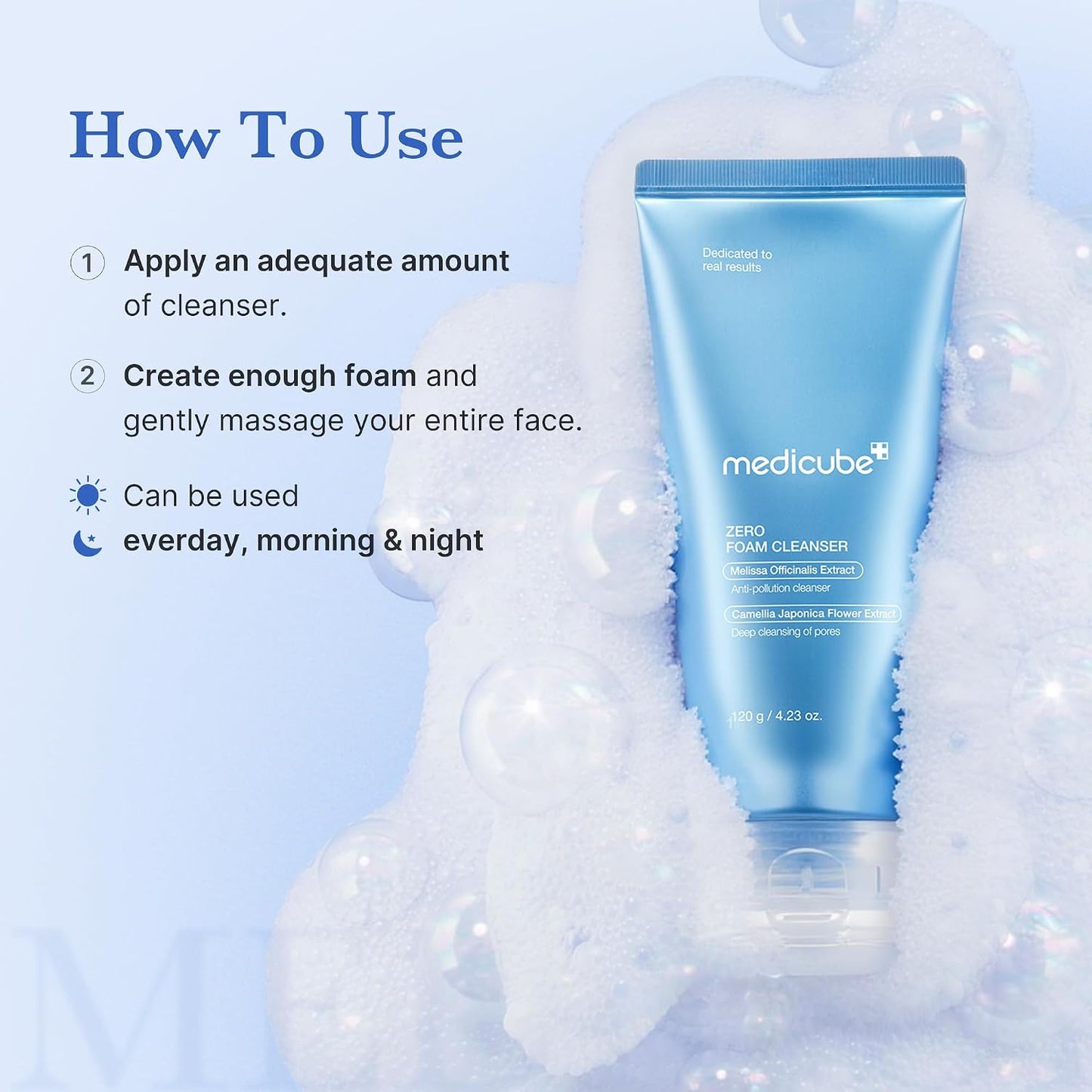medicube Facial Cleanser Turmeric Capsule Foam Cleanser