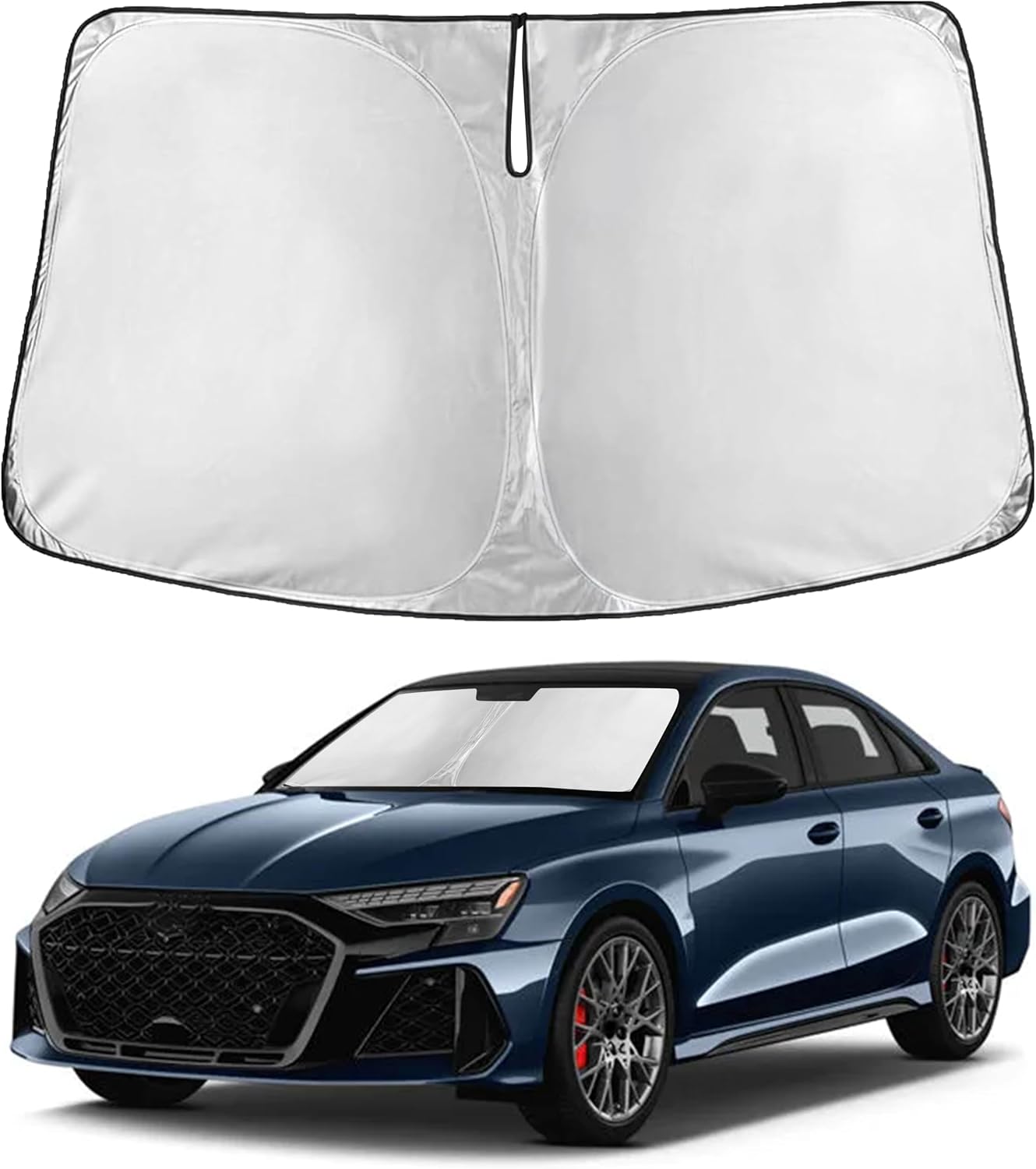 Econour Car Windshield Sun Shade, Front Window Sun Blocker for SUVs,Sedan
