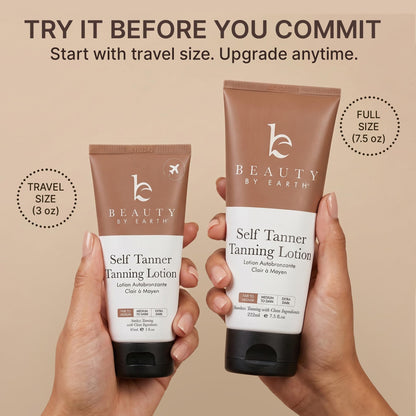 Beauty by Earth Self Tanner - USA Made with Natural & Organic Ingredients