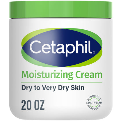 Cetaphil Moisturizing Cream Sensitive Skin, Fragrance Free, 3oz, 3ct
