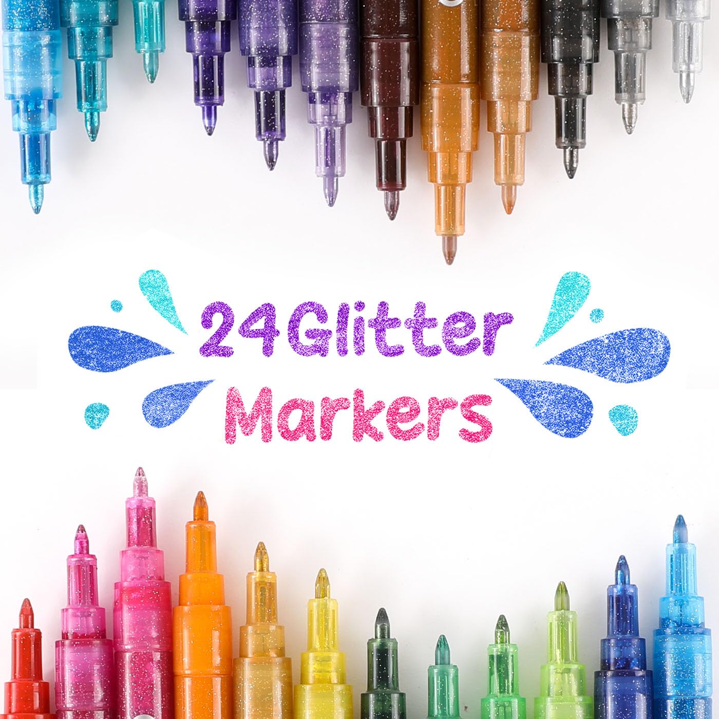 Grabie 6 White Acrylic Paint Markers, 0.7 mm Extra Fine Tip