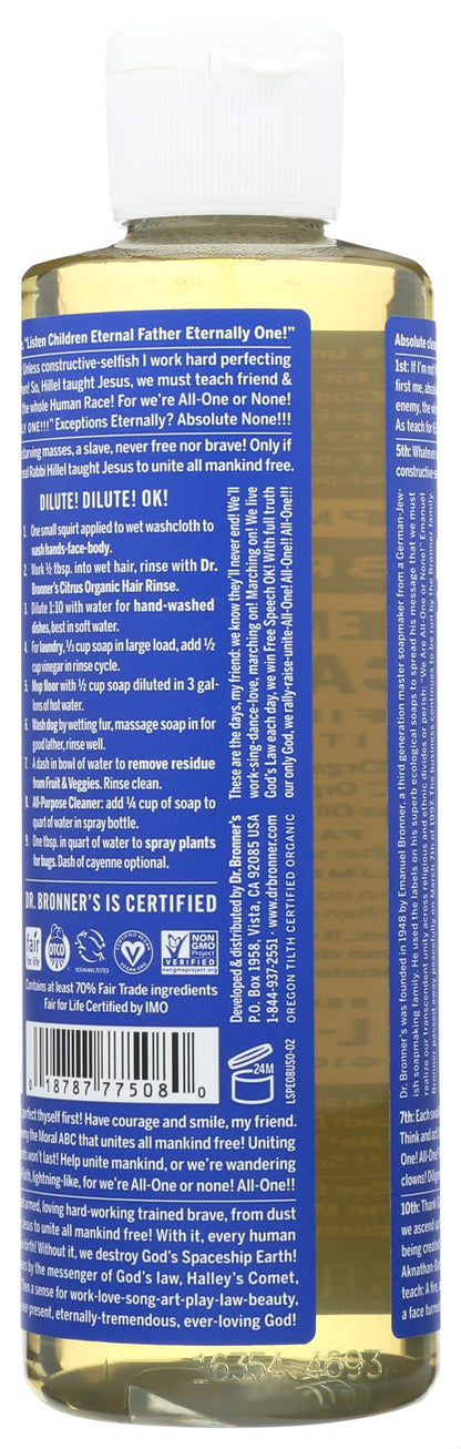 Dr. Bronner's Peppermint Pure-Castile Liquid Soap, Hand Soap, 32 oz