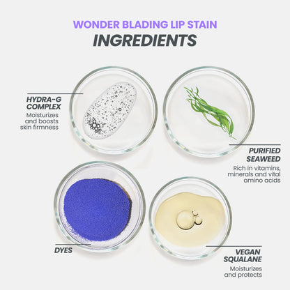 Wonderskin Lip Stain – Long Lasting, Waterproof, Lip Tint Peel Off Masque