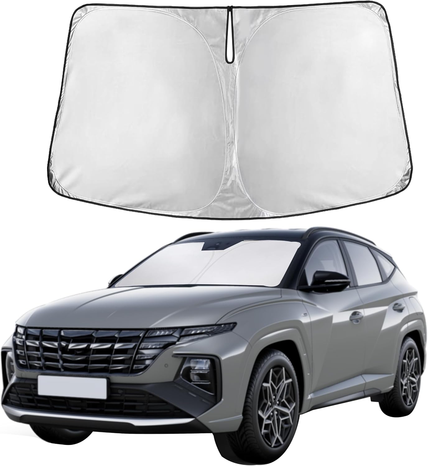 Autovir Windshield Sun Shade, 2017-2026 Tesla Model 3 & Y, 280T Visor Shade