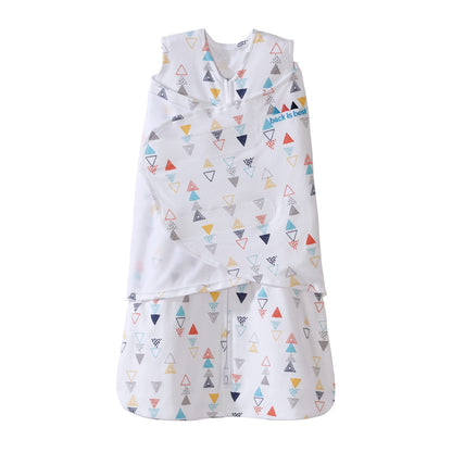 HALO 100% Cotton Sleepsack Swaddle, 3-Way Adjustable Wearable Blanket, TOG 1.5, Baby Blue, Newborn, 0-3 Months