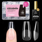 Beetles Soft Gel Nail Tips Short Almond 288pcs in 12 Sizes Etch-X