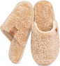 EverFoams Women's Fuzzy Slippers Warm Cozy Memory Foam Indoor House Shoes