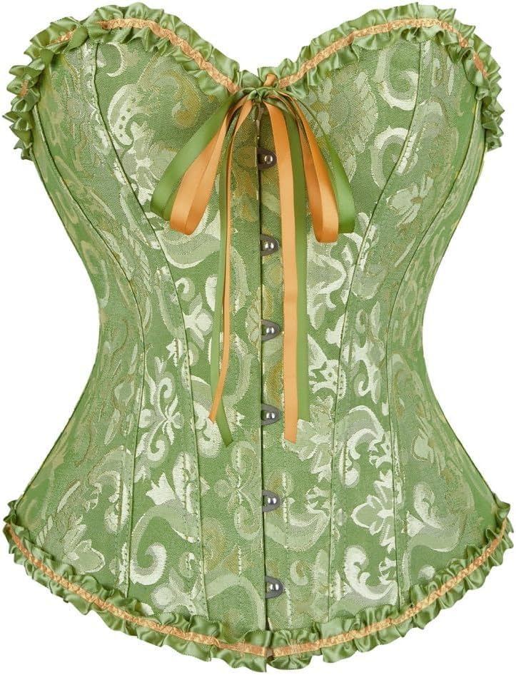 frawirshau Women's Overbust Costume Corset Renaissance Victorian