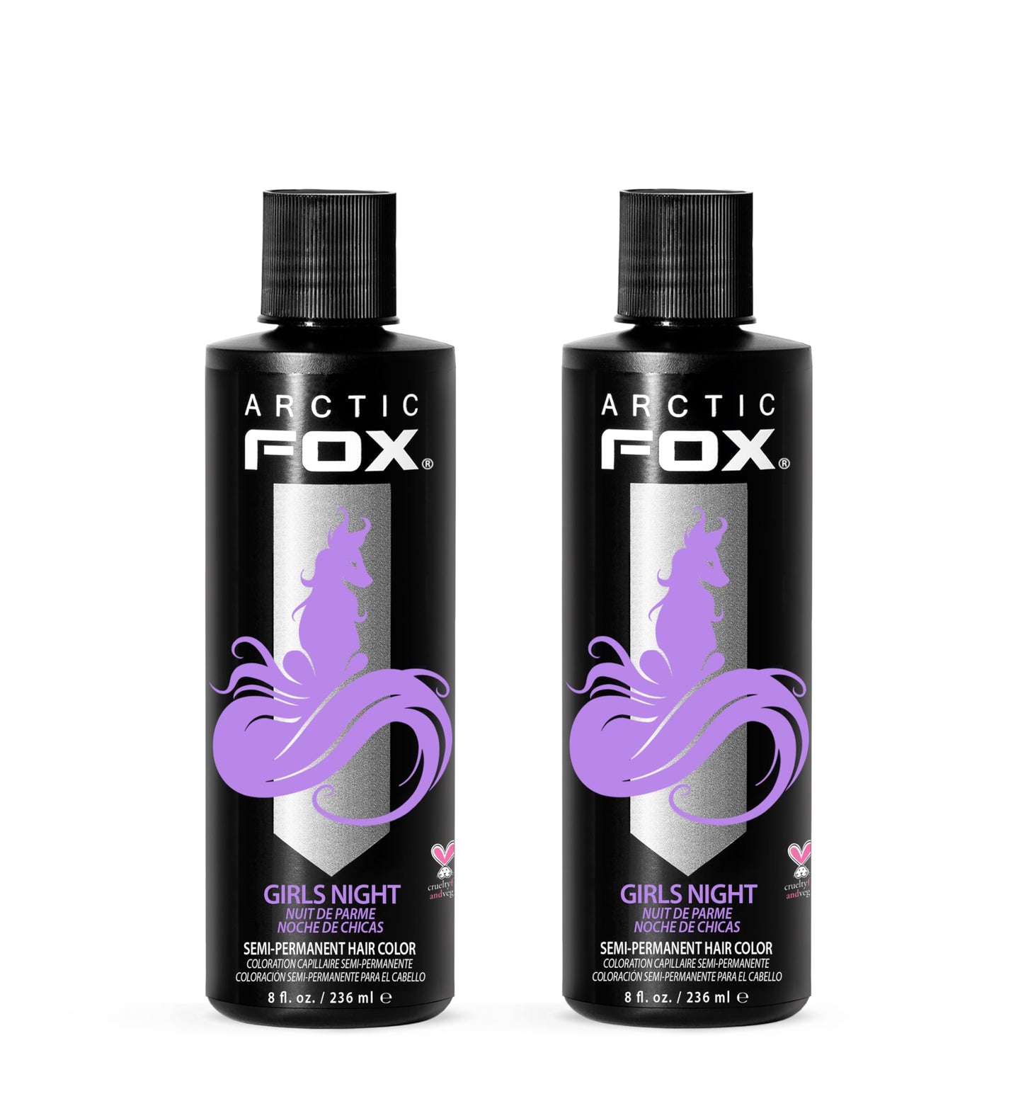 ARCTIC FOX Semi-Permanent Hair Dye - Sunset Orange, Vegan - 2 x 8 oz