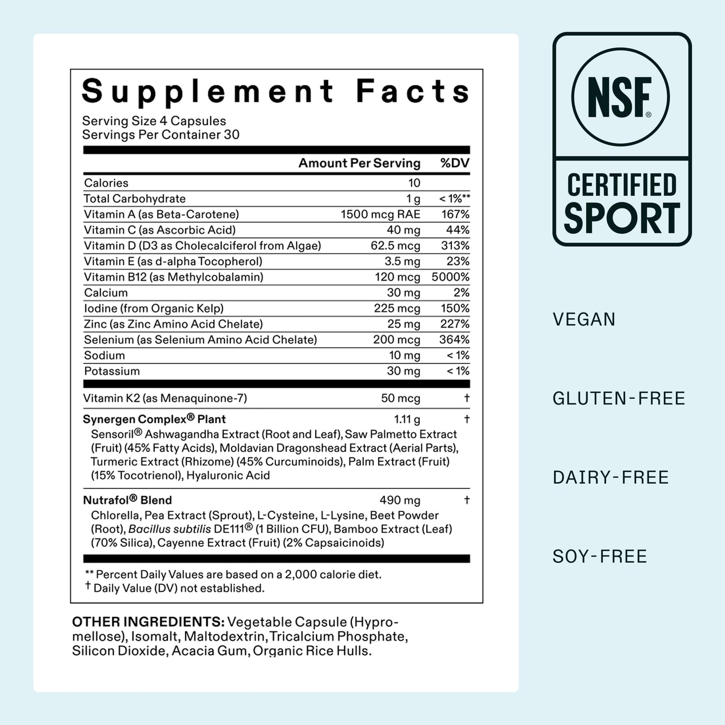 Nutrafol Women Hair Growth Supplements, Ages 18-44, 1-Month Bottle