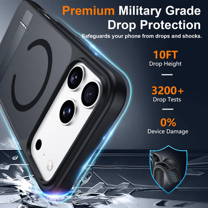 SPIDERCASE Magnetic for iPhone 17 Pro Max Case,with Kickstand,Clear