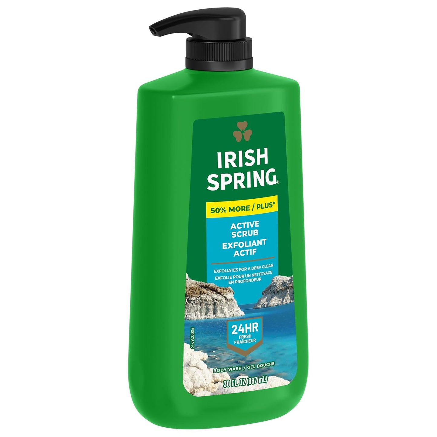 Irish Spring Mens Body Wash, Moisture Blast Body Wash for Men, Feel Fresh All Day, 30 Oz Pump Bottle