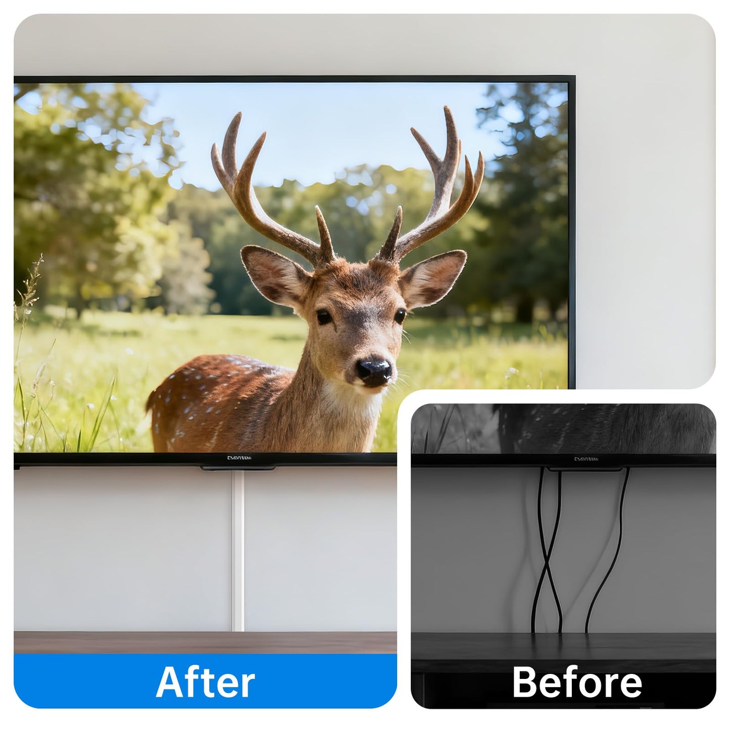 Wire Hider, 157in Delamu Cord Hider Wall, Paintable Wire Covers for Cords, TV Cable Hider Wall Kit, Cable Covers Raceway, Cable Management Hide TV Cords for Wall Mount TV, 10XL15.7 W0.95 H0.55in Brown