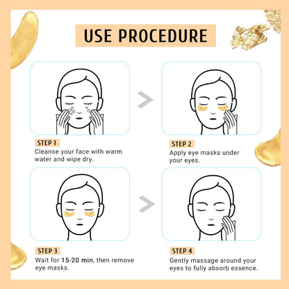 PEAUAMIE Under Eye Patches Gold and Hyaluronic Acid for puffy eyes,Rose Eye Masks for Dark Circles and Puffiness skin care Smooth Wrinkles products 30 Pairs