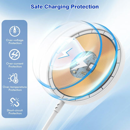 Magnetic Wireless Charger for iPhone,2 Pack Apple Magsafe Charger 10FT Long