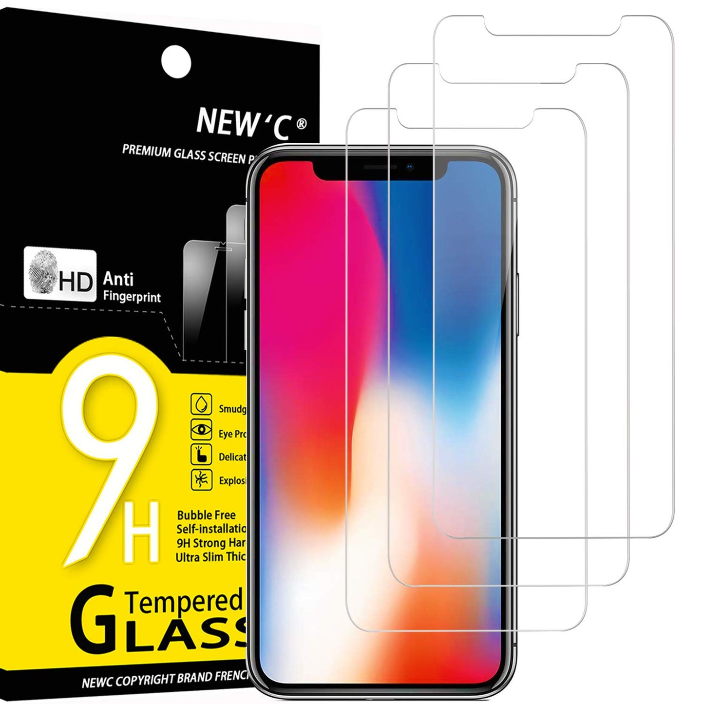 NEW'C for iPhone 17, iPhone 17 Pro, iPhone 16 Pro Screen Protector