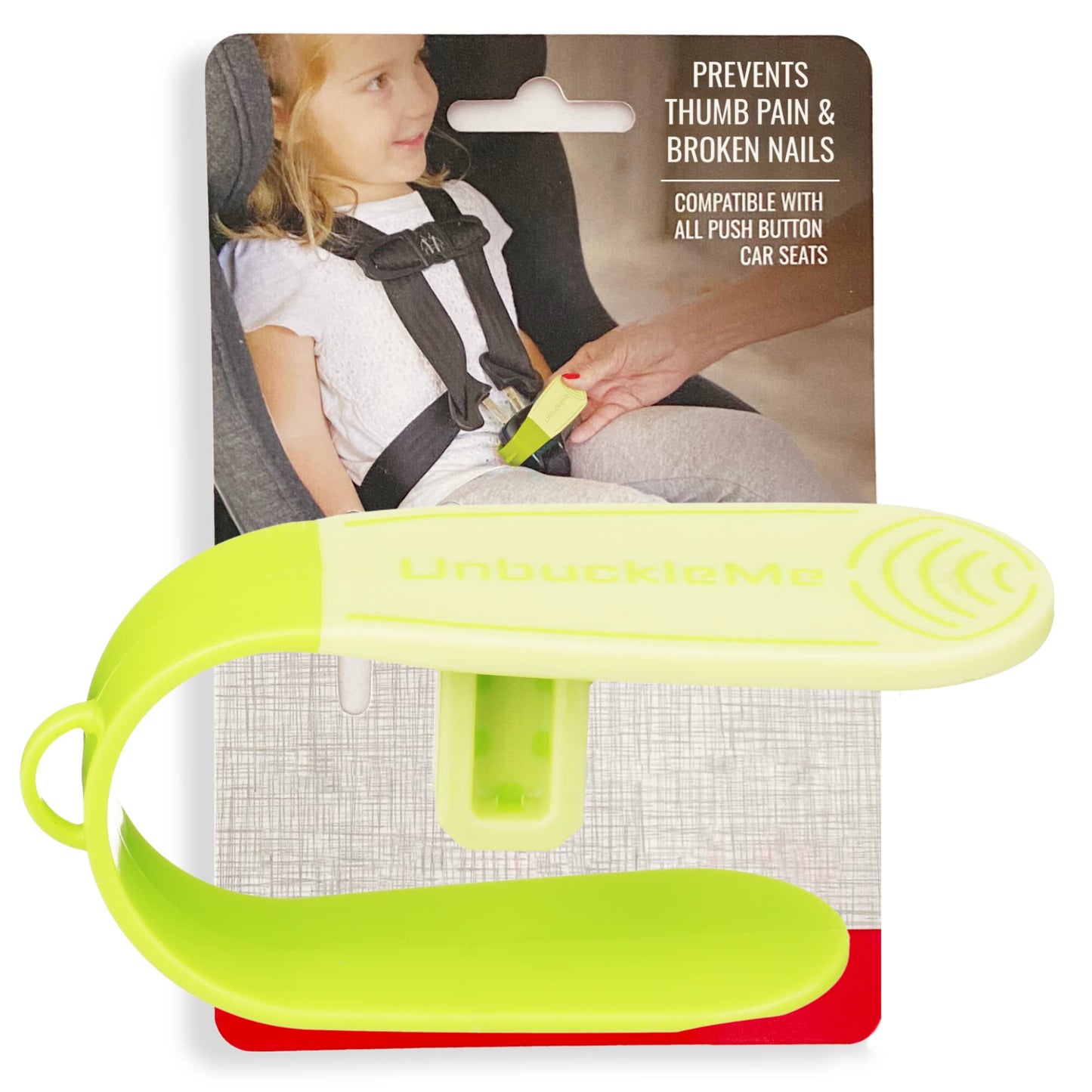 UnbuckleMe Car Seat Buckle Release Tool - Easy Opener Aid for Arthritis, Long Nails, Older Kids - Button Pusher for Infant, Toddler, Convertible 5 pt Harness car Seats - As Seen on Shark Tank (Aqua)