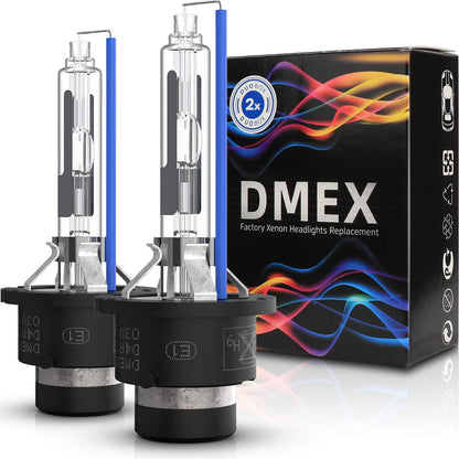 DMEX D3S HID Headlight Bulbs 8000K White Blue Xenon 35W 66340 42403 42302 Replacement - Pack of 2 (Not fit Halogen Headlamp)