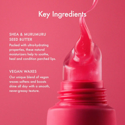 Summer Fridays Lip Butter Balm - Moisturizing Lip Gloss for Instant Shine + Sheer Color - With Nourishing Shea Butter - Everyday Makeup + Skin Care Summer Essentials - Vegan - Pink Sugar (.5 Oz)