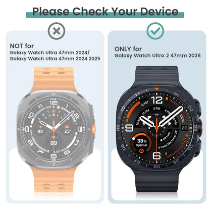 Tensea 5+5PCS for Samsung Galaxy Watch Ultra 47mm Screen Protector Case