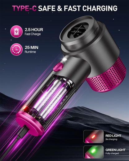 KMM Handheld Car Vacuum Cleaner, Hand Held Vacuum Cleaner and Air Duster